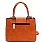 3 IN 1 FLIP LOCK STUDDED SATCHEL SET
