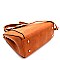 3 IN 1 FLIP LOCK STUDDED SATCHEL SET