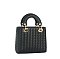 Woven Top Handle Satchel