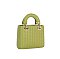 Woven Top Handle Satchel