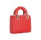 Woven Top Handle Satchel