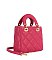 Quilted Top Handle Satchel