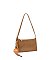 Orange Charm Woven Shoulder Bag