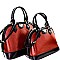 Bee Charm Patent 2 in 1 Twin Dome Satchel SET MH-MP7262