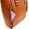 3 in 1 Zipper Accent Tote Cross Body Value SET
