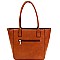 3 in 1 Zipper Accent Tote Cross Body Value SET