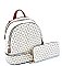2 IN 1 MONOGRAM BACKPACK WALLET SET