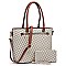 2-in-1 Monogram Shopper Wallet Set