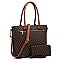 2-in-1 Monogram Shopper Wallet Set