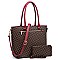 2-in-1 Monogram Shopper Wallet Set