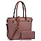 2-in-1 Monogram Shopper Wallet Set