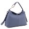 Chain Accent Top Handle Crossbody Hobo Bag