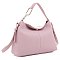 Chain Accent Top Handle Crossbody Hobo Bag