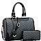 2-Way Monogram Boston Satchel Wallet SET