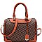 2-Way Monogram Boston Satchel Wallet SET