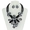 Spiral Flower Statement Necklace Set MEZN1520