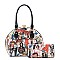 DESIGNER MICHELLE OBAMA 2 IN 1 JEWEL TOP HANDBAG SET