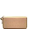 Fashionable Saffiano Double Zip-Around Wristlet Wallet MH-OCKW0095