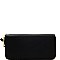 Fashionable Saffiano Double Zip-Around Wristlet Wallet MH-OCKW0095