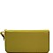 Fashionable Saffiano Double Zip-Around Wristlet Wallet MH-OCKW0095