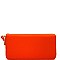 Fashionable Saffiano Double Zip-Around Wristlet Wallet MH-OCKW0095