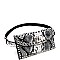 STUDDED GROMMET ACCENT SNAKE FANNY PACK