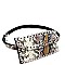 STUDDED GROMMET ACCENT SNAKE FANNY PACK