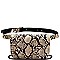 TWO WAY SNAKE PRINT FANNY PACK CROSS BODY