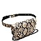TWO WAY SNAKE PRINT FANNY PACK CROSS BODY