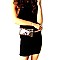 METALLIC SNAKE PRINT FANNY PACK WITH GOLD BELT