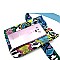Drawstring Snake Print Fanny Pack with Belt