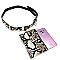 Luminescent Snake Print Dangle Fanny Pack with Belt