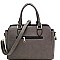 2 in 1 Lizard Pattern Tassel Satchel Cross Body SET