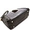 2 in 1 Lizard Pattern Tassel Satchel Cross Body SET