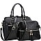 2 in 1 Lizard Pattern Tassel Satchel Cross Body SET