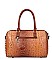 Crocodile Ostrich 3-in-1 Boston Satchel Messenger Wallet Set