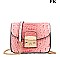 Crocodile Push-lock Shoulder Bag - Cross Body