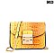 Crocodile Push-lock Shoulder Bag - Cross Body