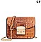 Crocodile Push-lock Shoulder Bag - Cross Body