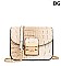Crocodile Push-lock Shoulder Bag - Cross Body