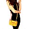 QUILTED TURN-LOCK CROSS BODY BAG