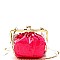 CLEAR CLUTCH AND NEON COLOR INNER CROSS BODY BAG