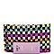 CHECKERED MULTI COLOR SEQUIN ENVELOPE CLUTCH