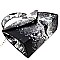 Small Metallic Snake Print Box Cross Body Satchel