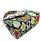 Small Snake Print Top-Handle Retro Box Flap Satchel Cross Body