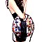 Magazine Print Fringed Round Satchel Wallet SET PQ013-1W-LP