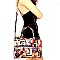 Obama Magazine Print 3-Compartment Satchel Wallet SET