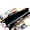 Magazine Print Patent Metal Handle Clutch