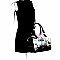 Obama Purse, Print Bottom Compartment Satchel Wallet SET Multi MH-PW0071W