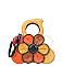 Retro FLOWER Shaped Crossbody Satchel Bag